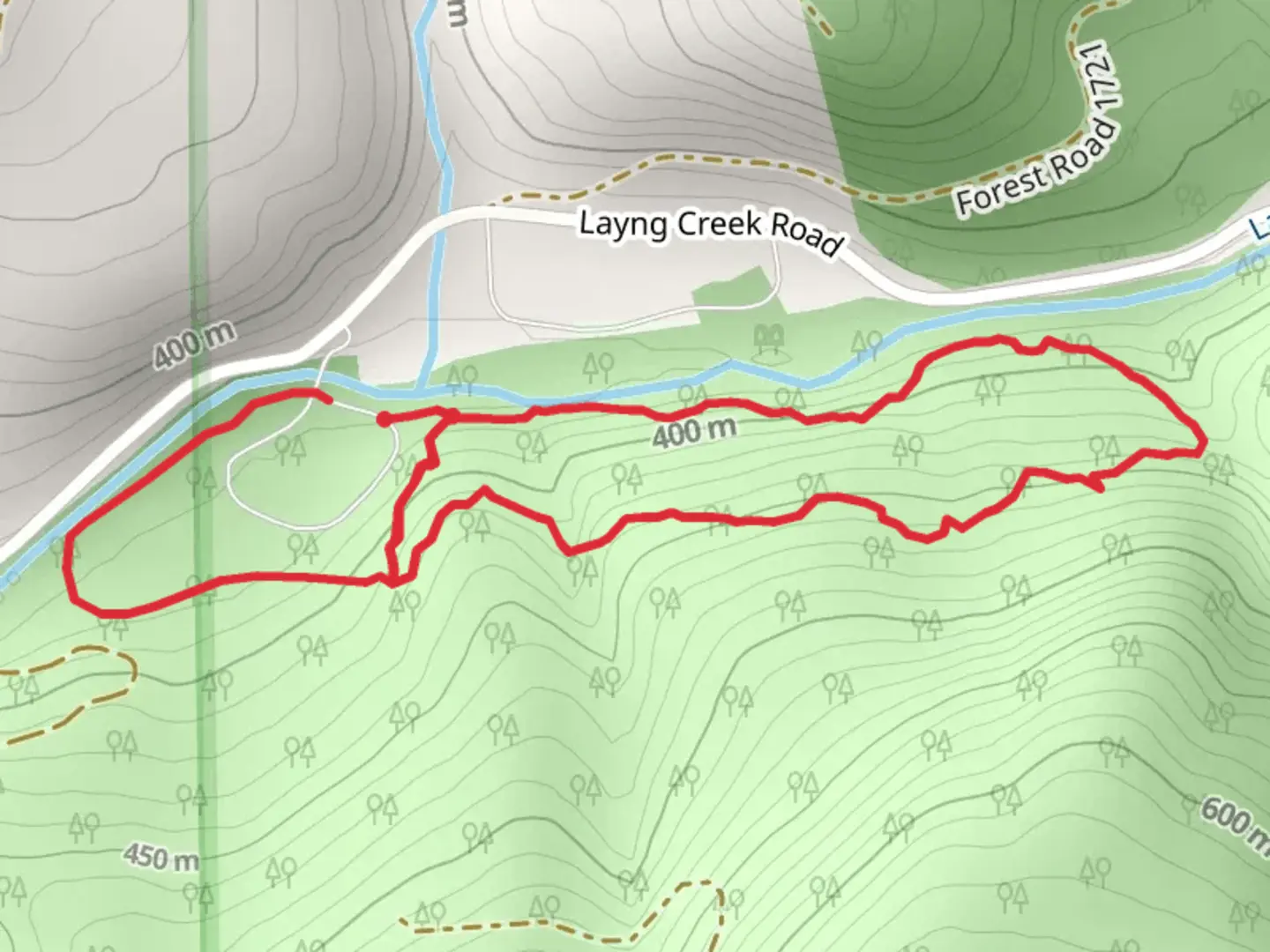 An image depicting the trail Swordfern Trail and its surrounding area.
