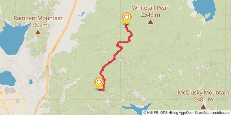Continental Divide Trail - Montana And Idaho stage 48 Map