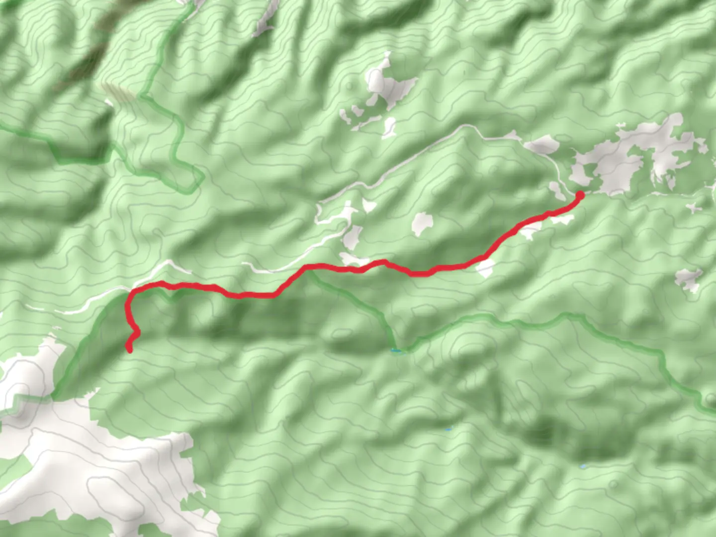 An image depicting the trail Upper Dadd Gulch Trail and its surrounding area.