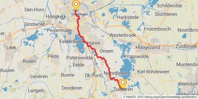Pieterpad 1 stage 2 Map