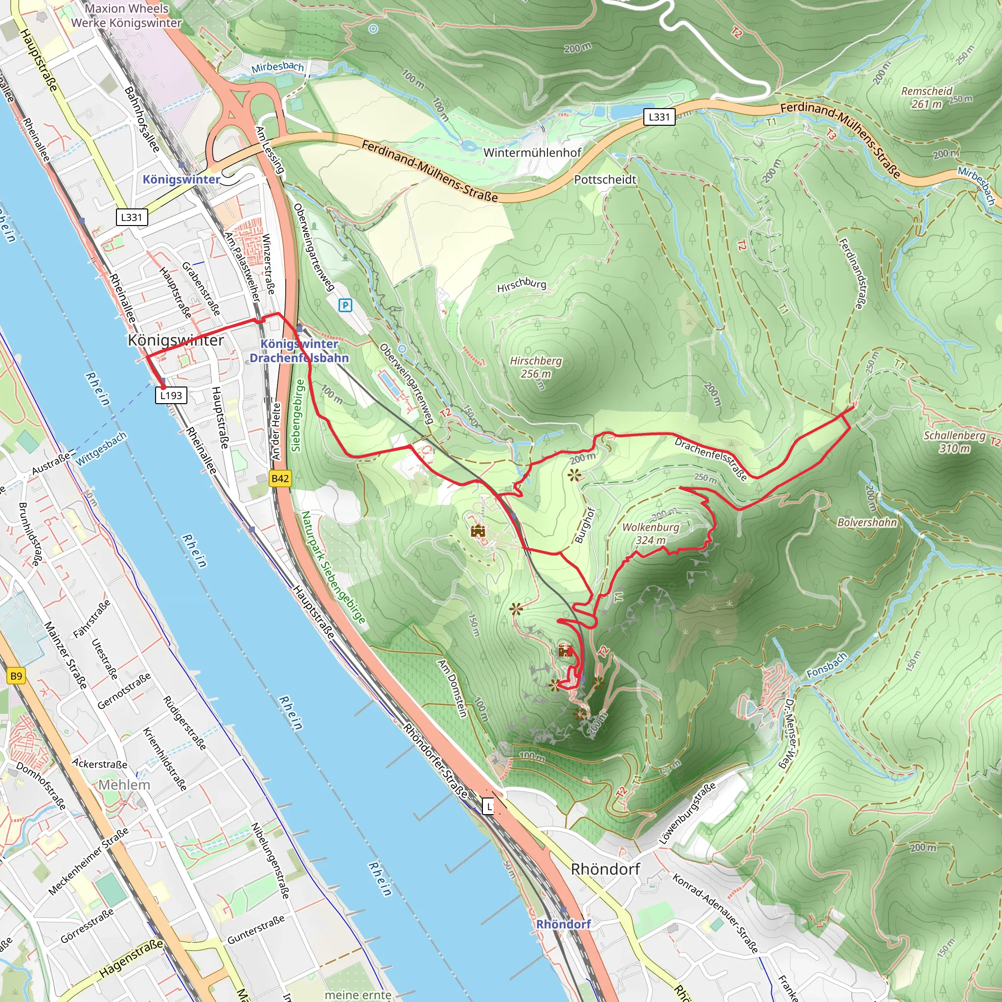 Der Wanderklassiker Loop mobile static map