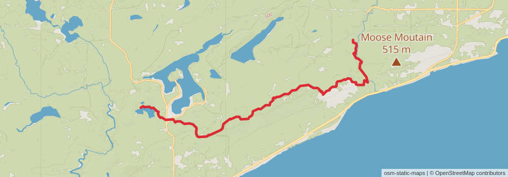 American Perimeter Trail - North Country Primary stage 159 Map