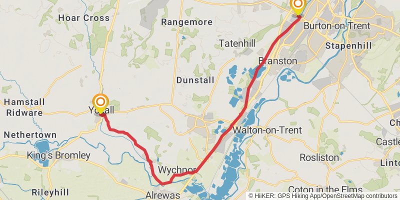 Way for the Millennium - Staffordshire stage 3 Map