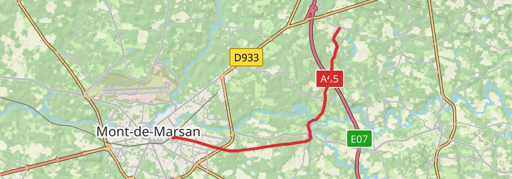Camino Strasbourg-Saint Jean Pied de Port via Vézelay stage 67 Map