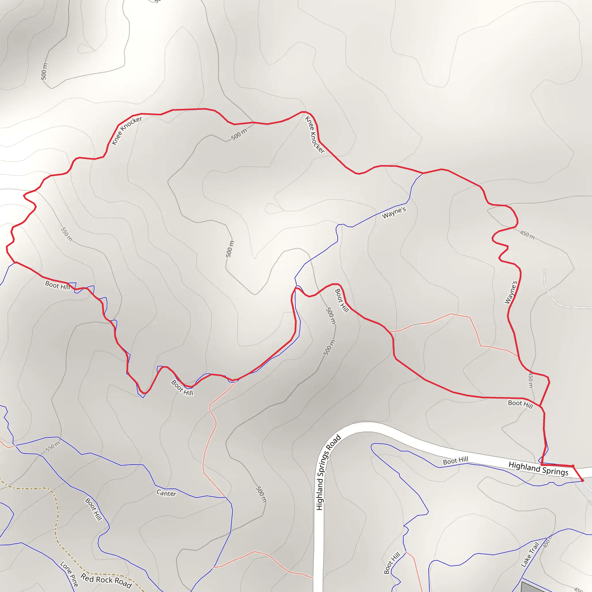 Boot Hill Loop mobile static map