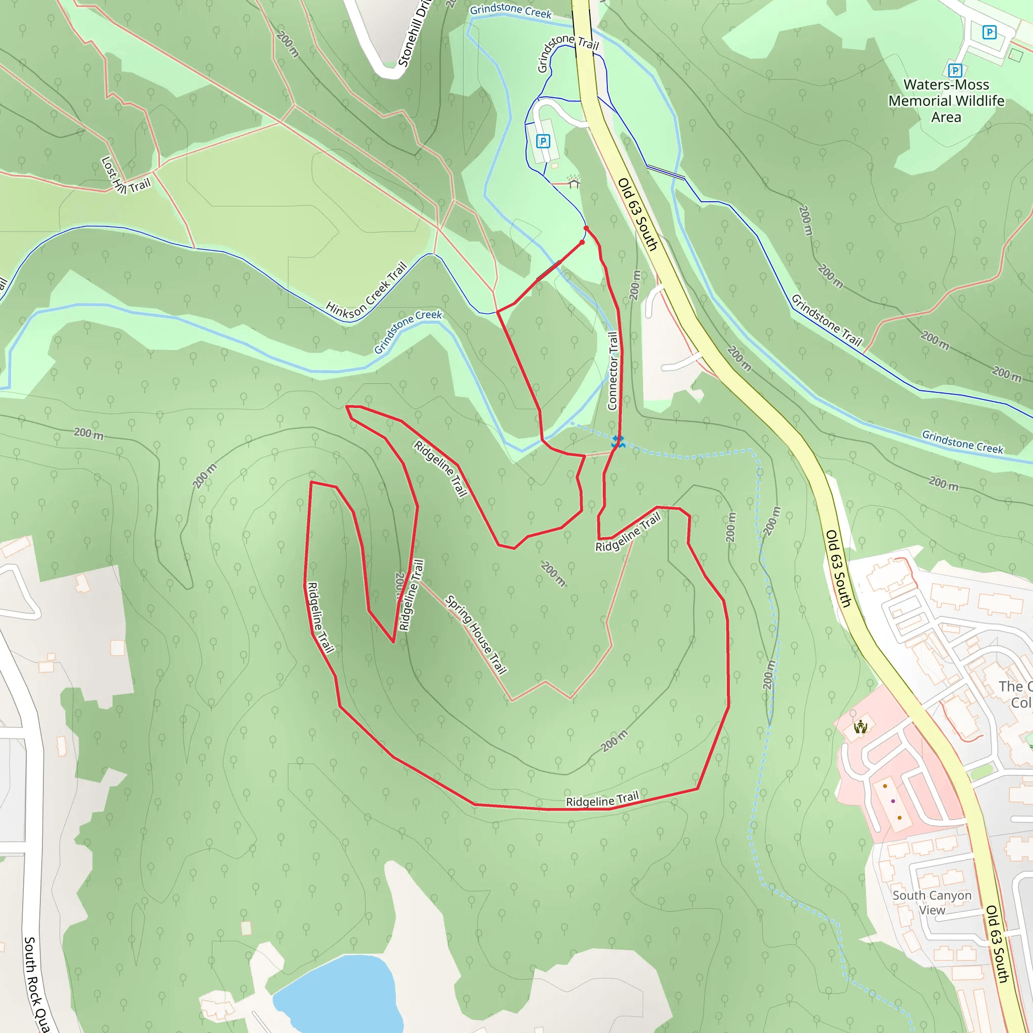 Ridgeline Loop Trail mobile static map