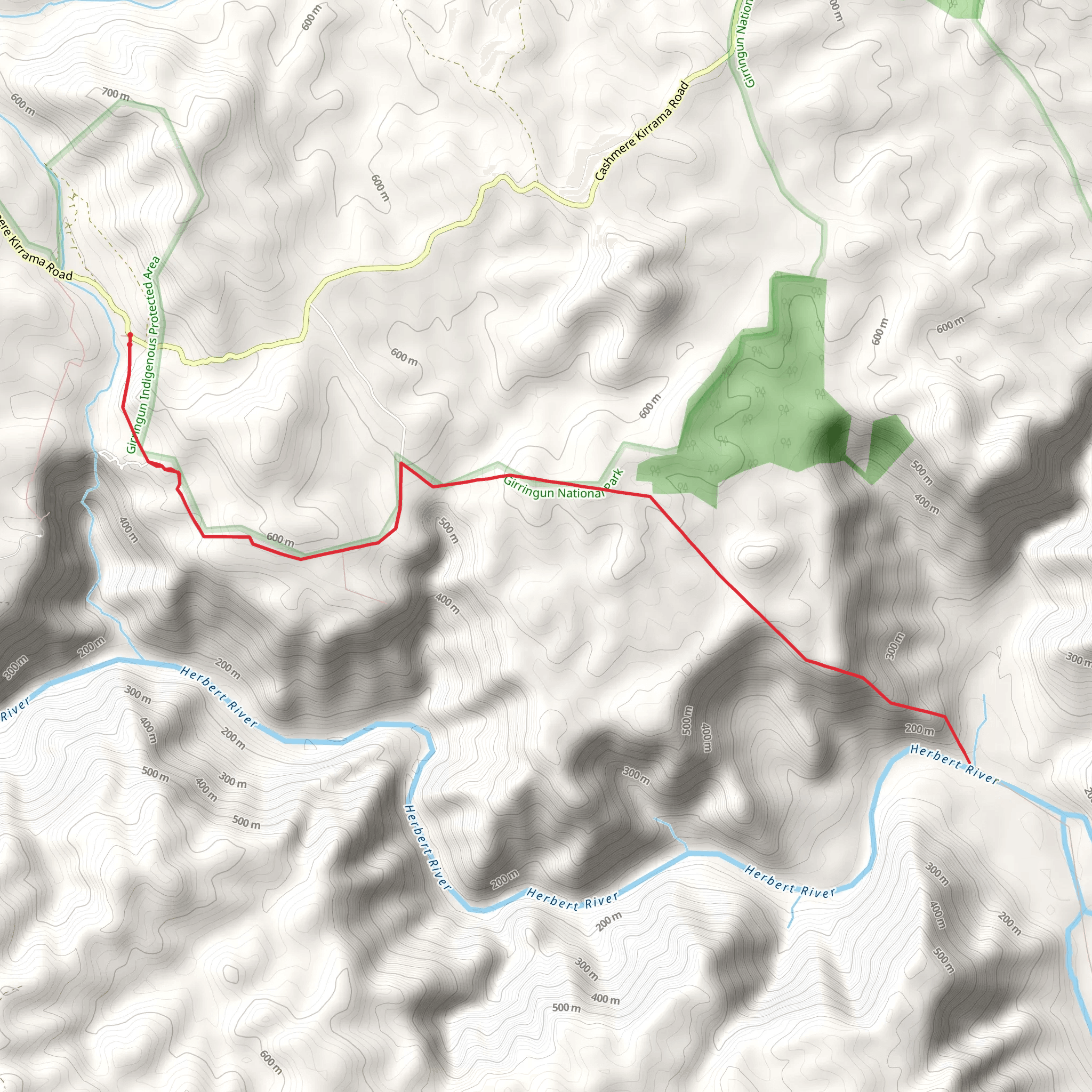 Juwun and Jambal Walks mobile static map