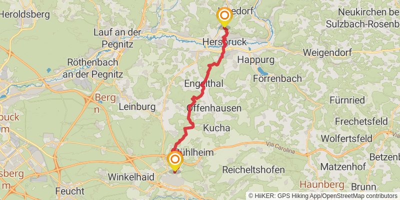 Frankenweg stage 17 Map