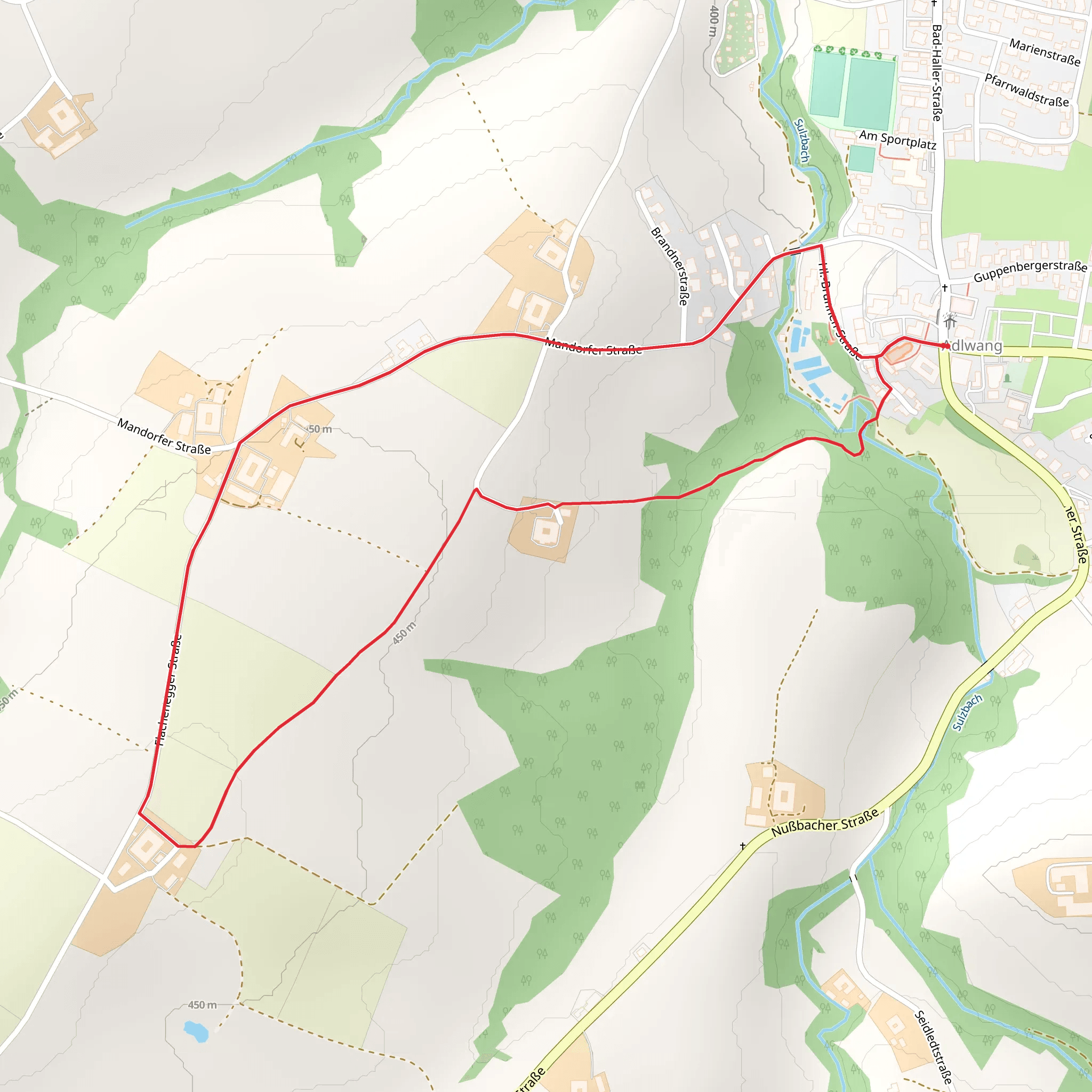 Mandorfer Rundwanderweg - 32 mobile static map