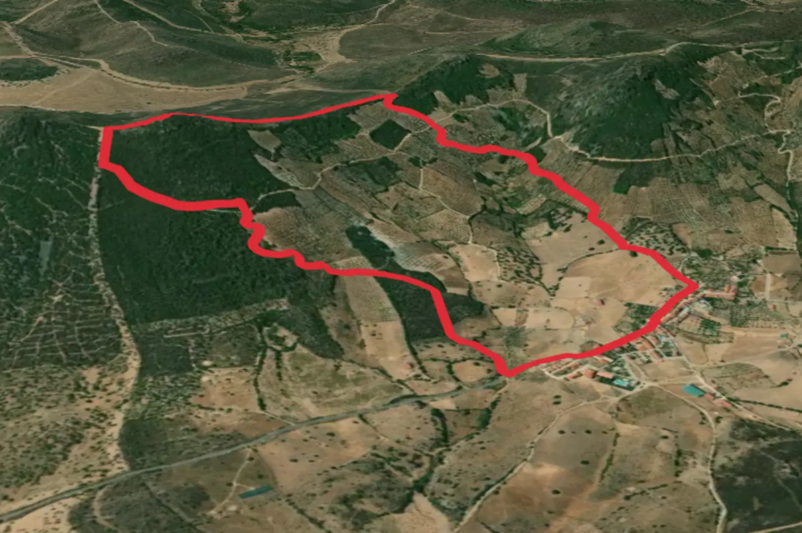 An image depicting the trail Fountain of Saint John SL CC 132 and its surrounding area.