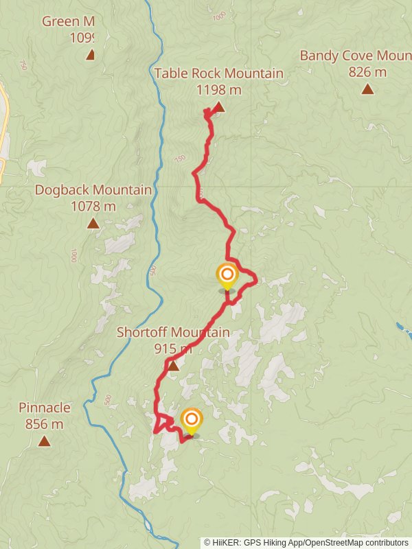 Table Rock Mountain via Mountain-to-Sea Trail