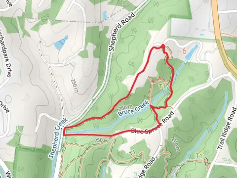 E trail and Arboretum Loop Trail