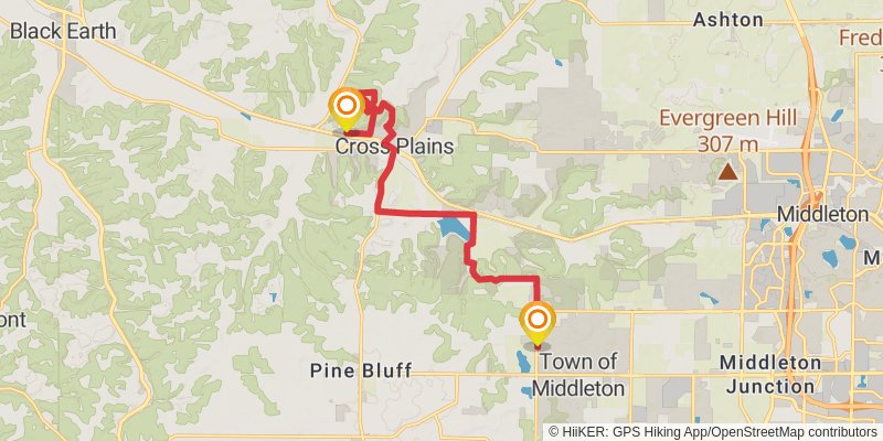 Ice Age National Scenic Trail stage 55 Map