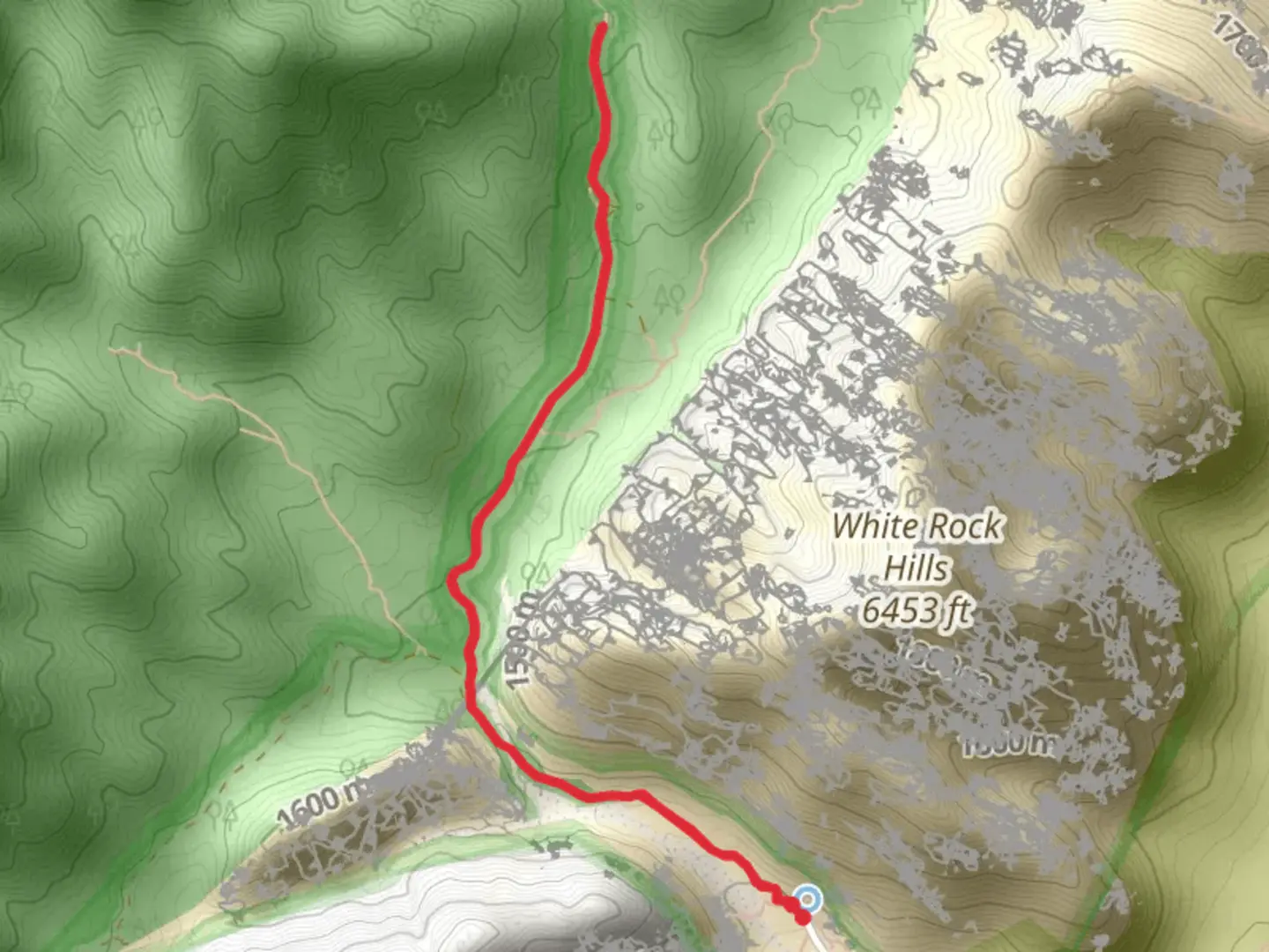 An image depicting the trail Oak Creek Canyon and its surrounding area.