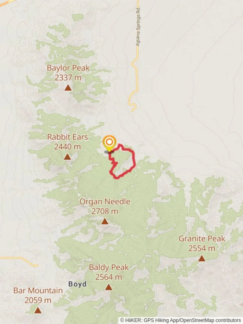 An image depicting the trail Indian Hollow and Pine Tree Loop Trail and its surrounding area.
