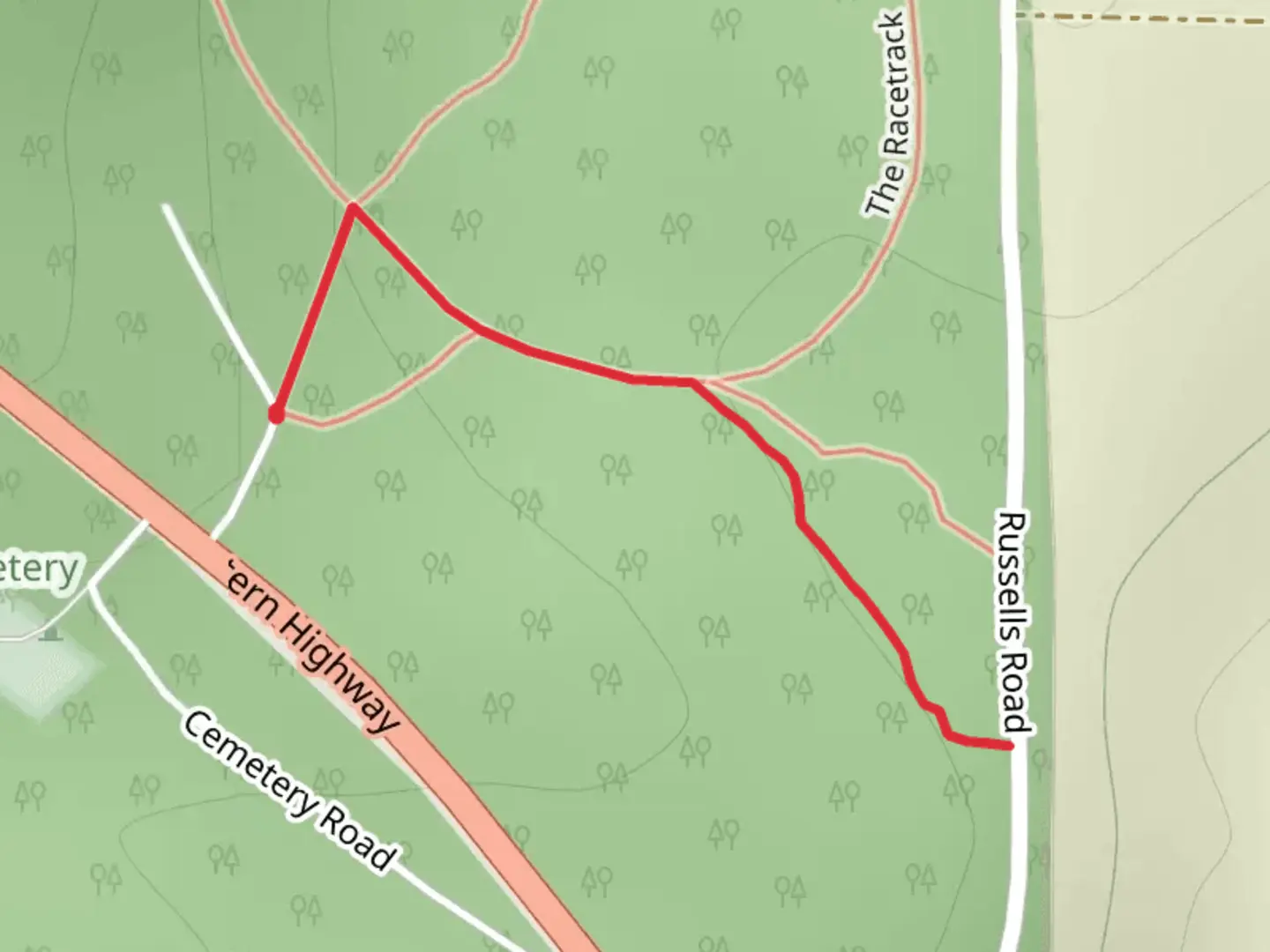 An image depicting the trail Kangaroo Paw Walk and its surrounding area.