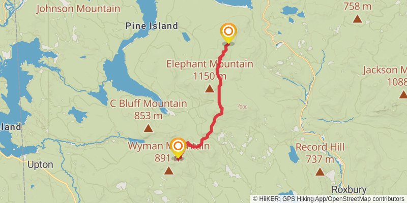 Appalachian Trail stage 190 Map