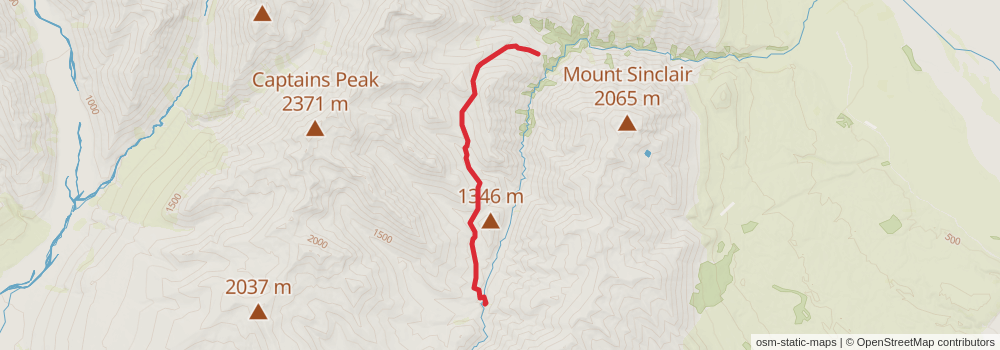 Te Araroa South Island stage 47 Map