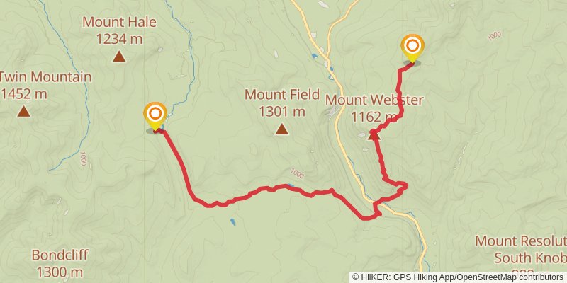 Appalachian Trail stage 180 Map