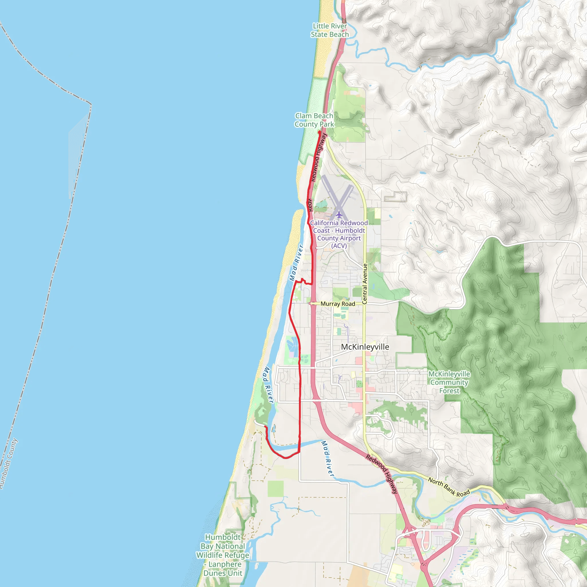 Hammond Trail mobile static map
