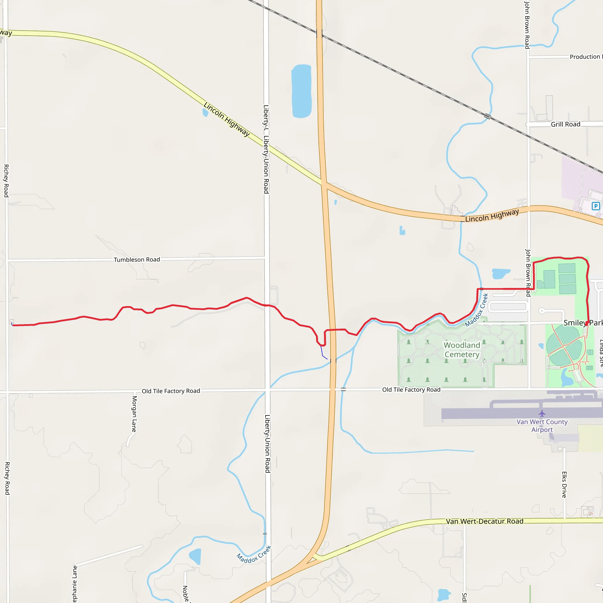 Smiley Park West Walk mobile static map