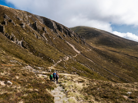 An image depicting the trail Slieve Doan and its surrounding area.