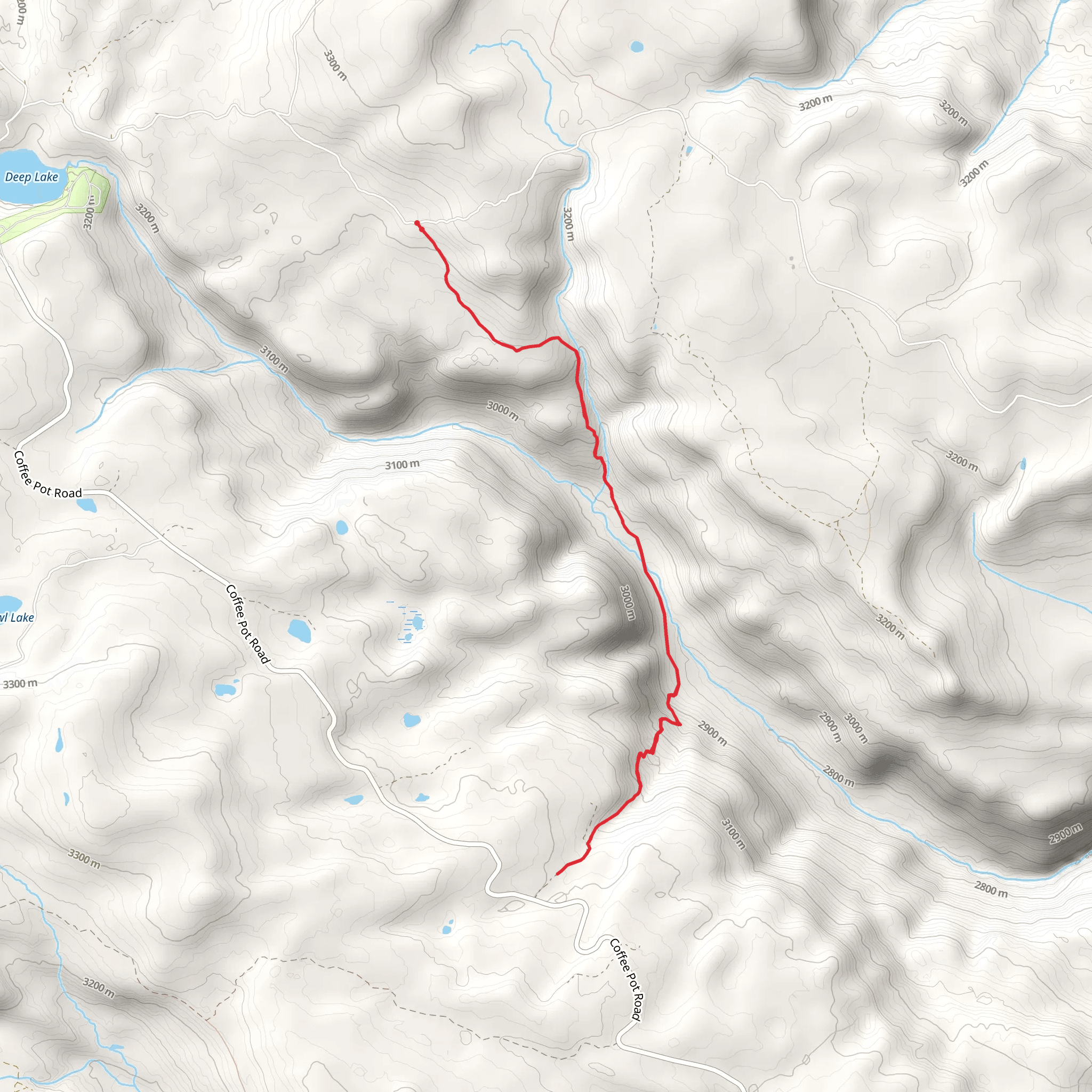 Johnson Pasture Trail mobile static map
