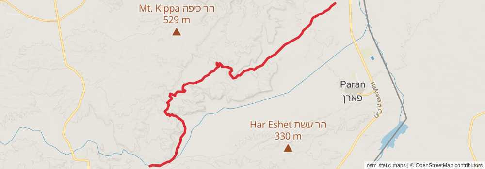 Israel National Trail stage 48 Map