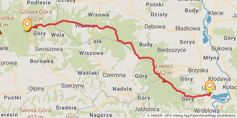 Three Foothills Trail stage 2 Map