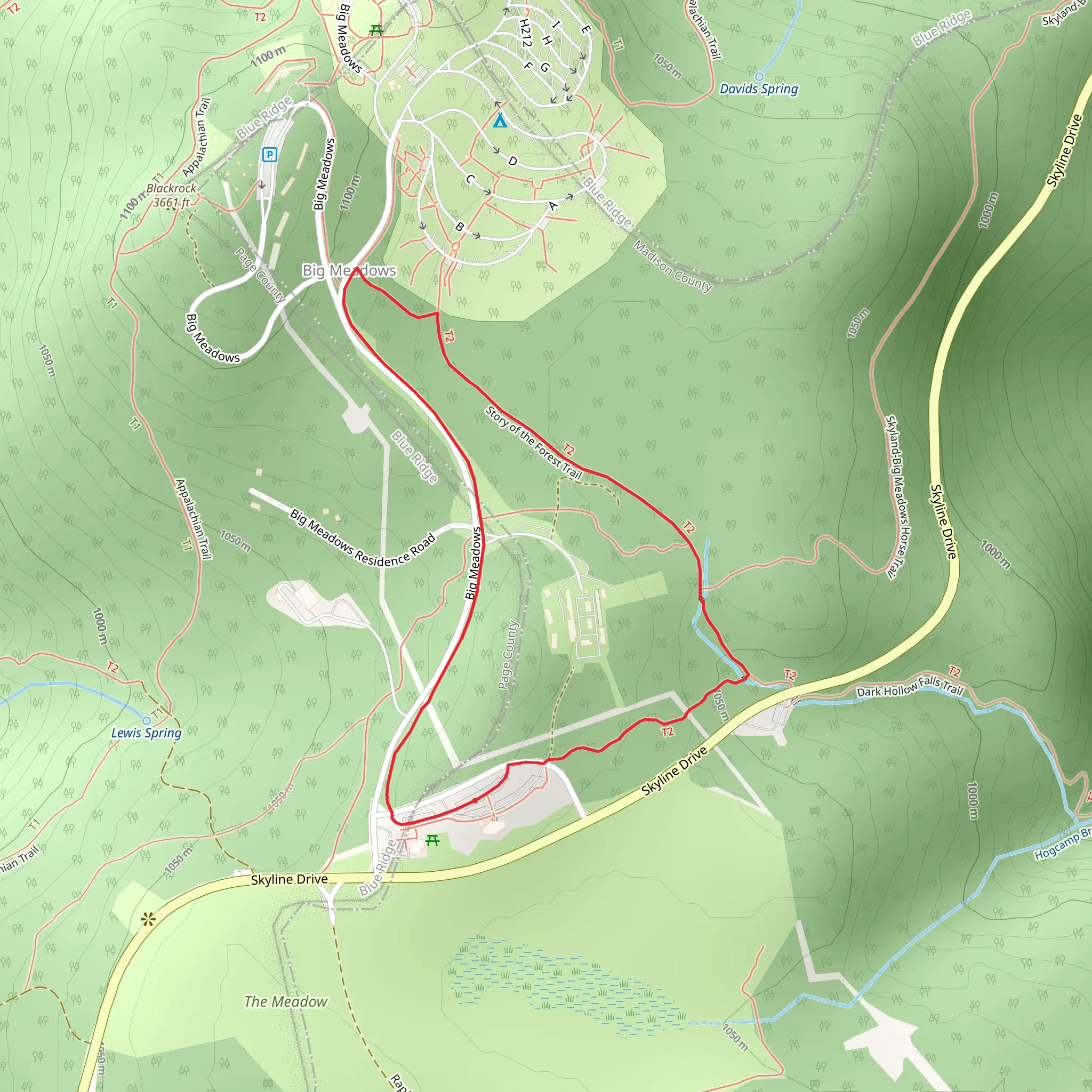 Story of the Forest Trail Loop mobile static map