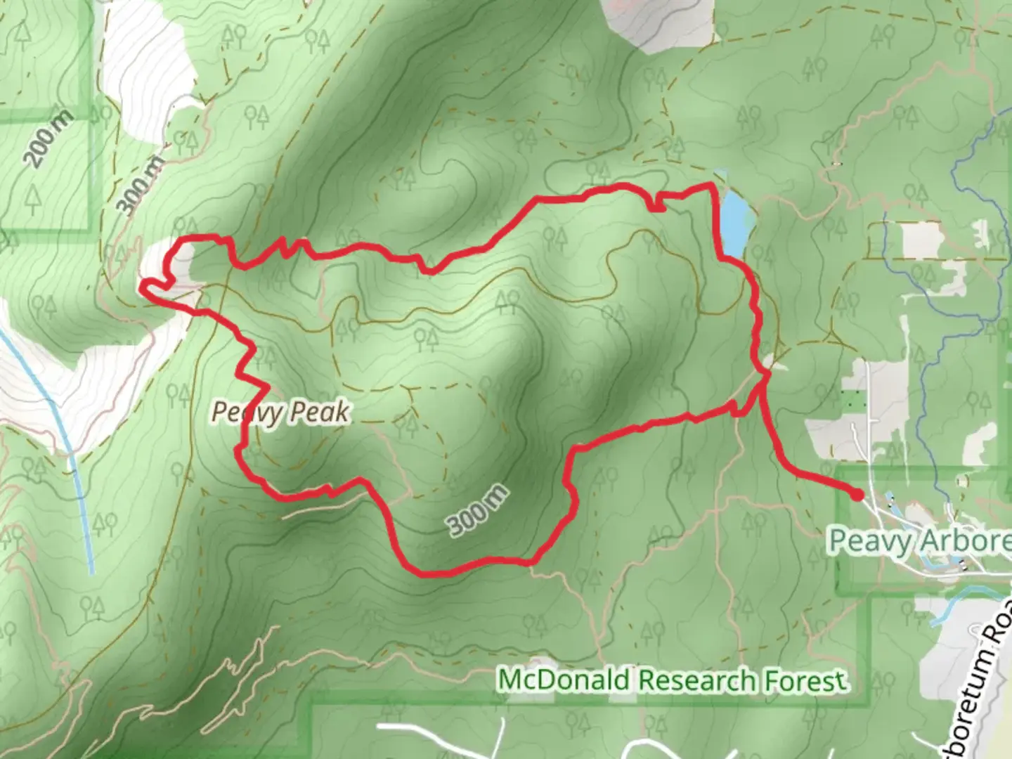 An image depicting the trail Section 36 Loop Trail and its surrounding area.