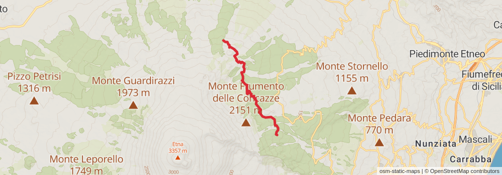 Sentiero Italia - Sicily Section stage 11 Map
