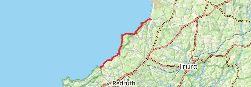 South West Coast Path stage 18 Map