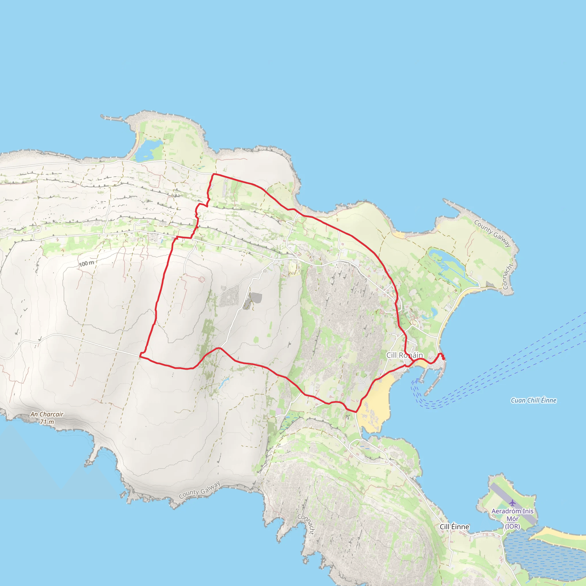 Inis Mor - Lub Dun Eochla mobile static map