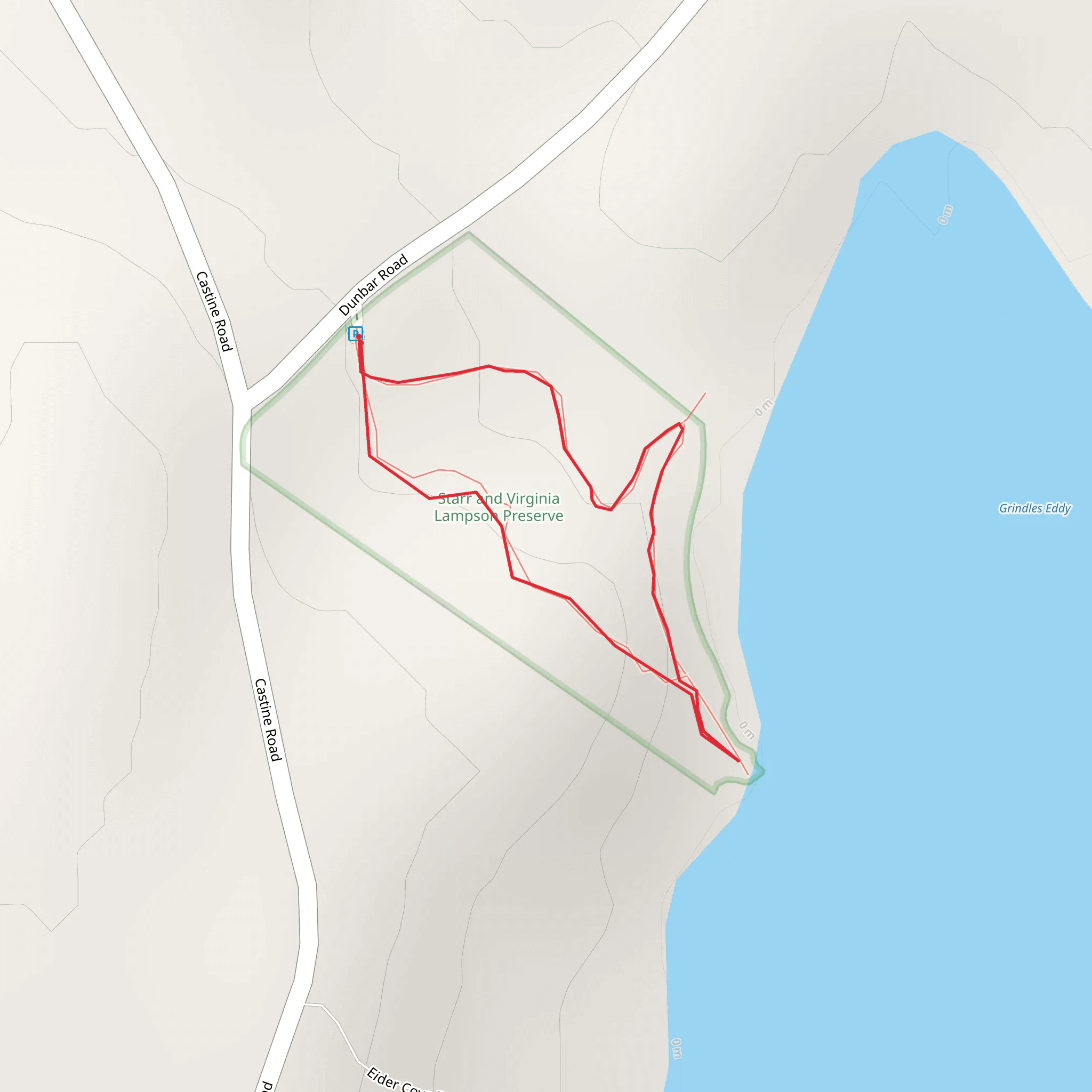 Grindles Eddy Trail Loop mobile static map
