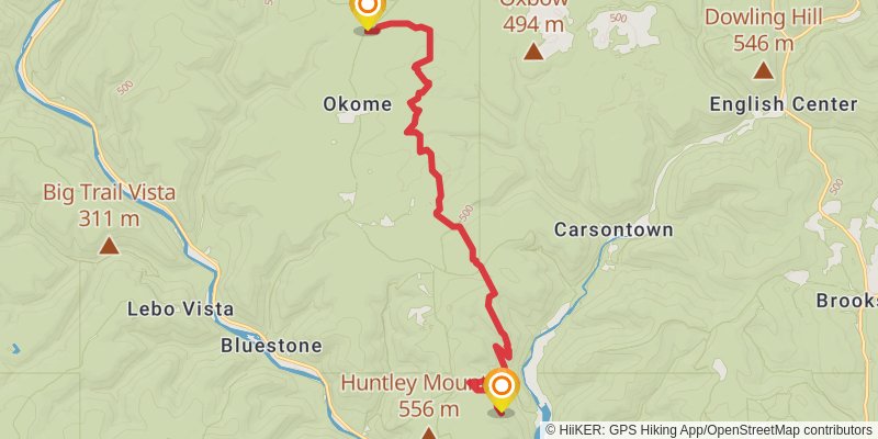 Mid State Trail - Pennsylvania stage 20 Map