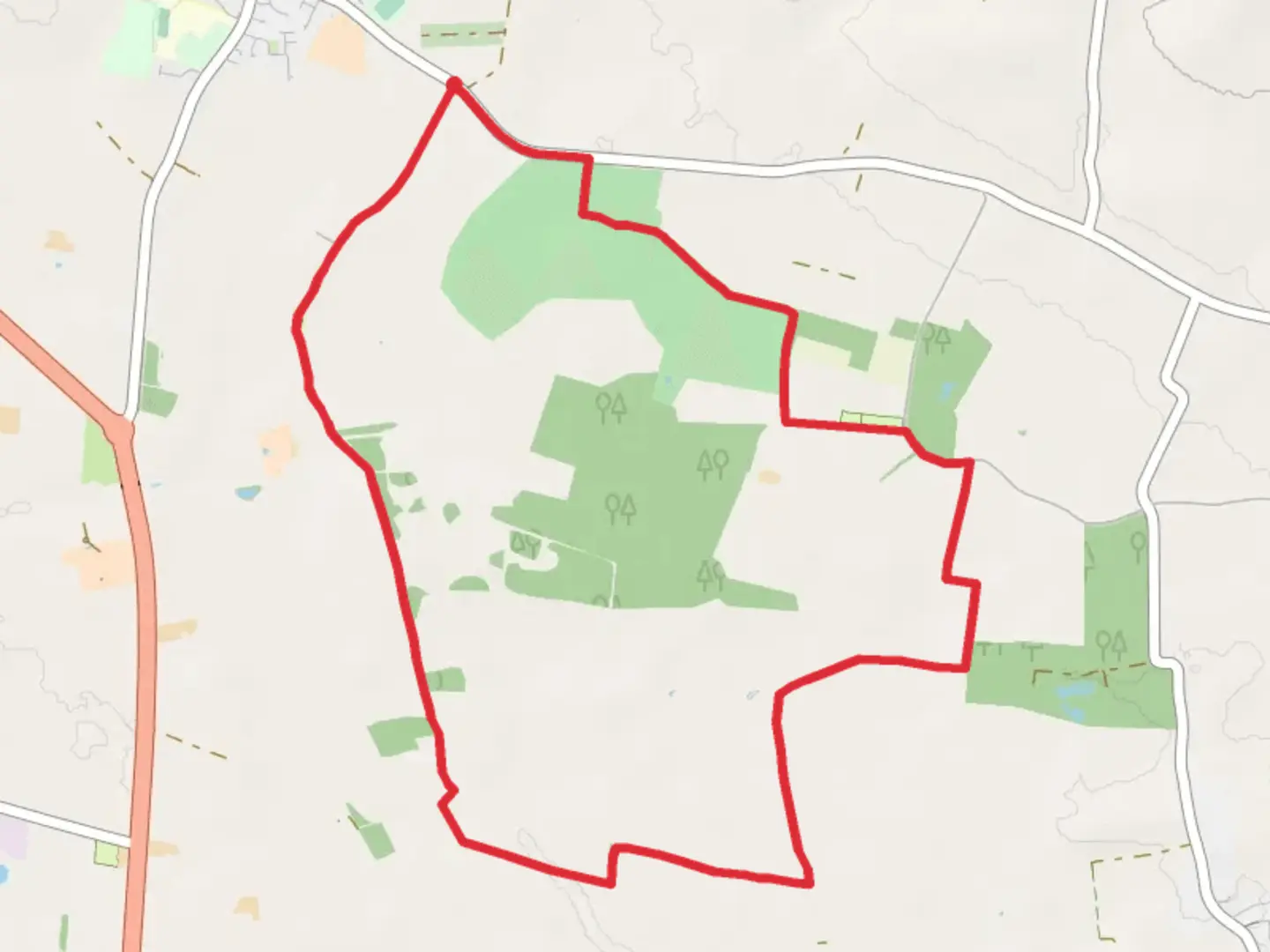 An image depicting the trail Easingwold Loop and its surrounding area.