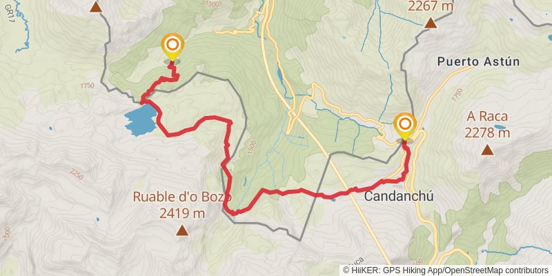 Haute Randonnée Pyrénéenne alt 8 Map