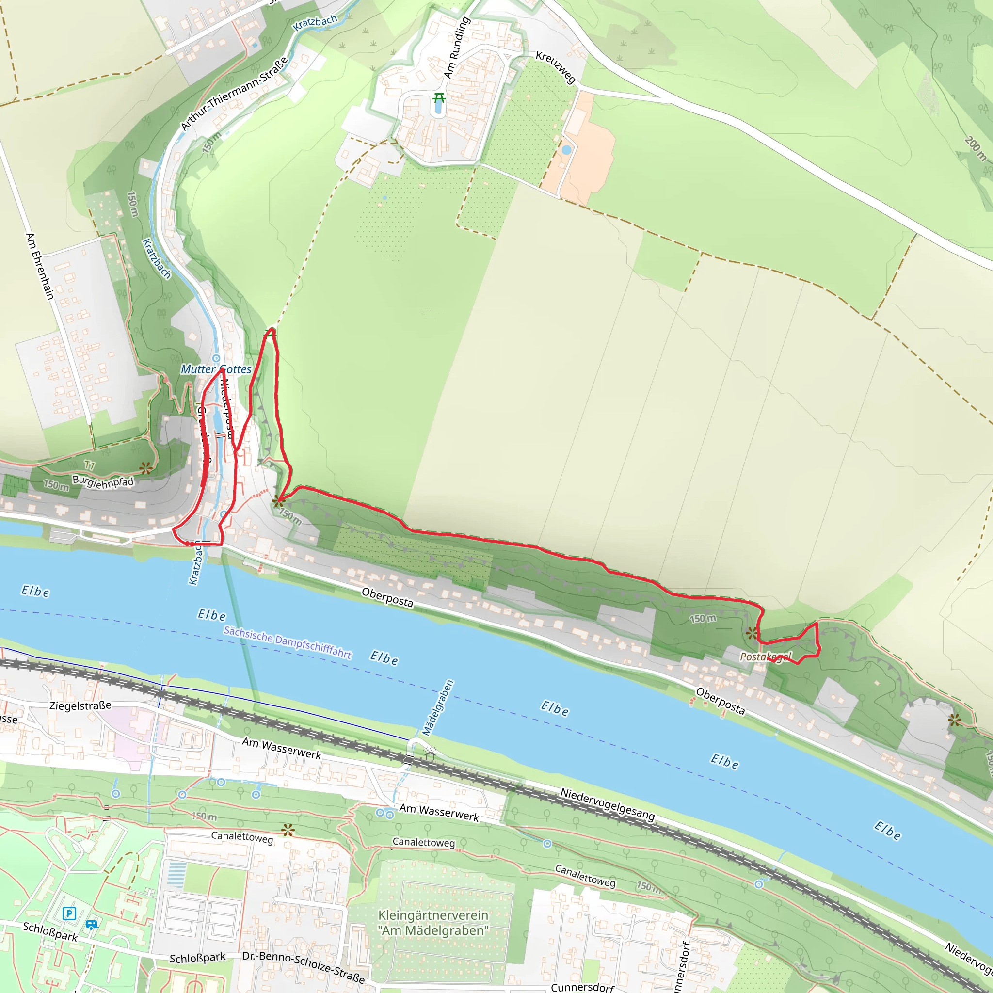 Postakegel Walk via Niederposta mobile static map