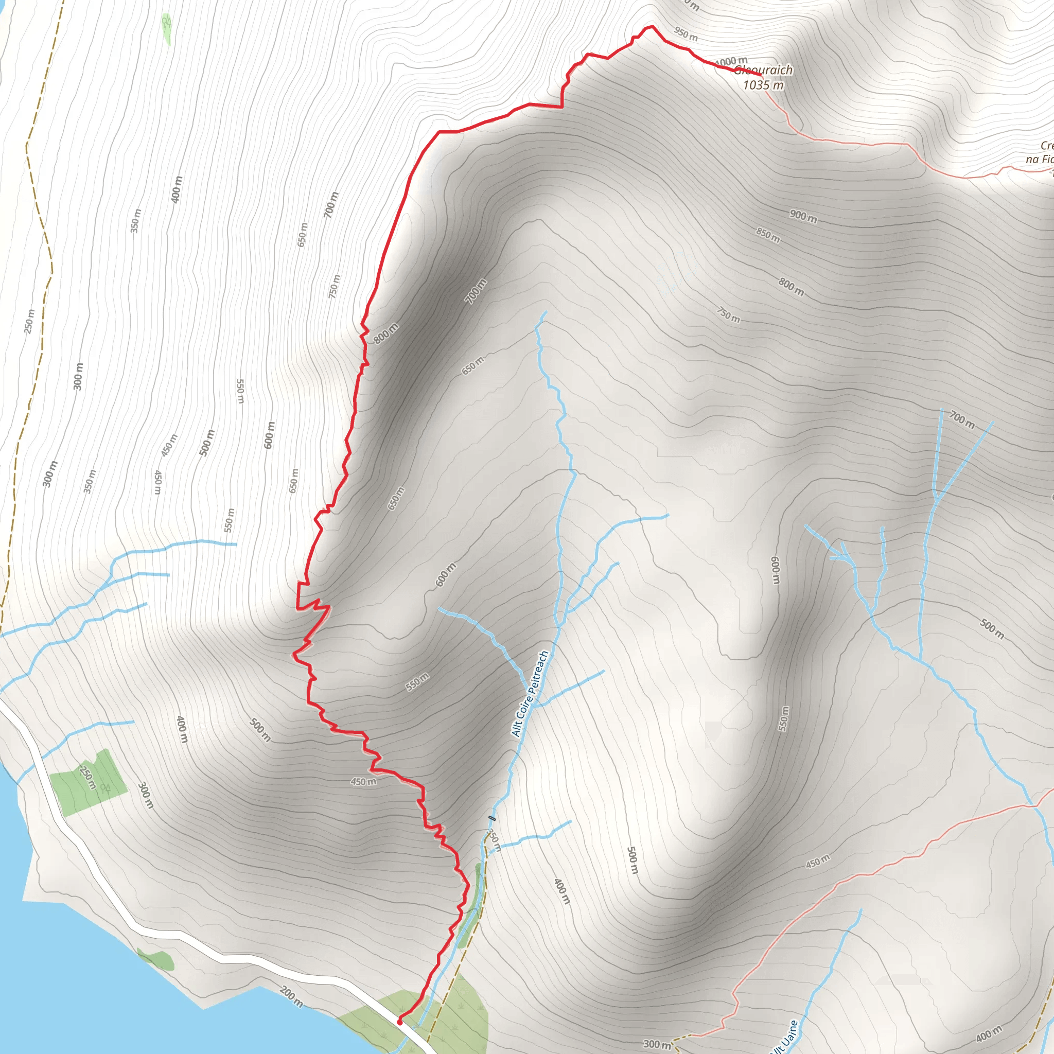 Gleouraich mobile static map