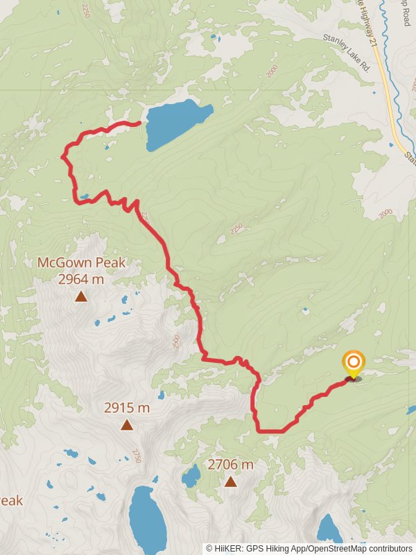 Iron Creek - Stanley Lake and Alpine Way Trail