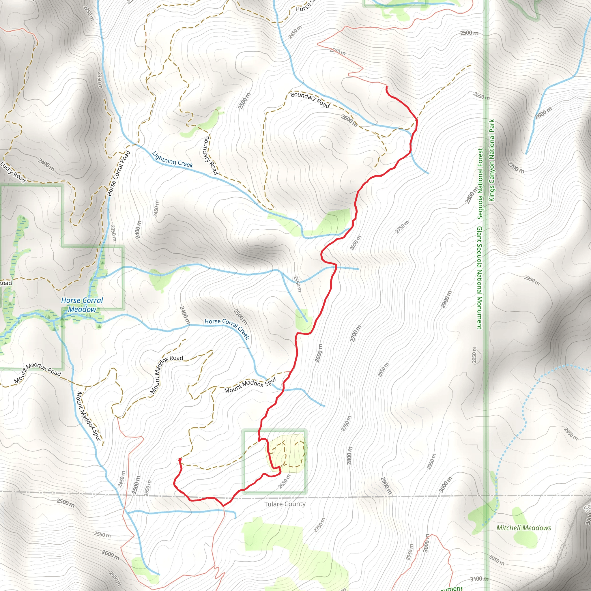 Sequoia High Sierra Camp mobile static map