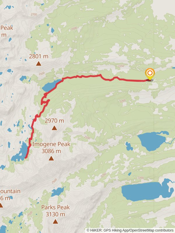 Imogene and Hell Roaring Lakes via Upper Hell Roaring Trail