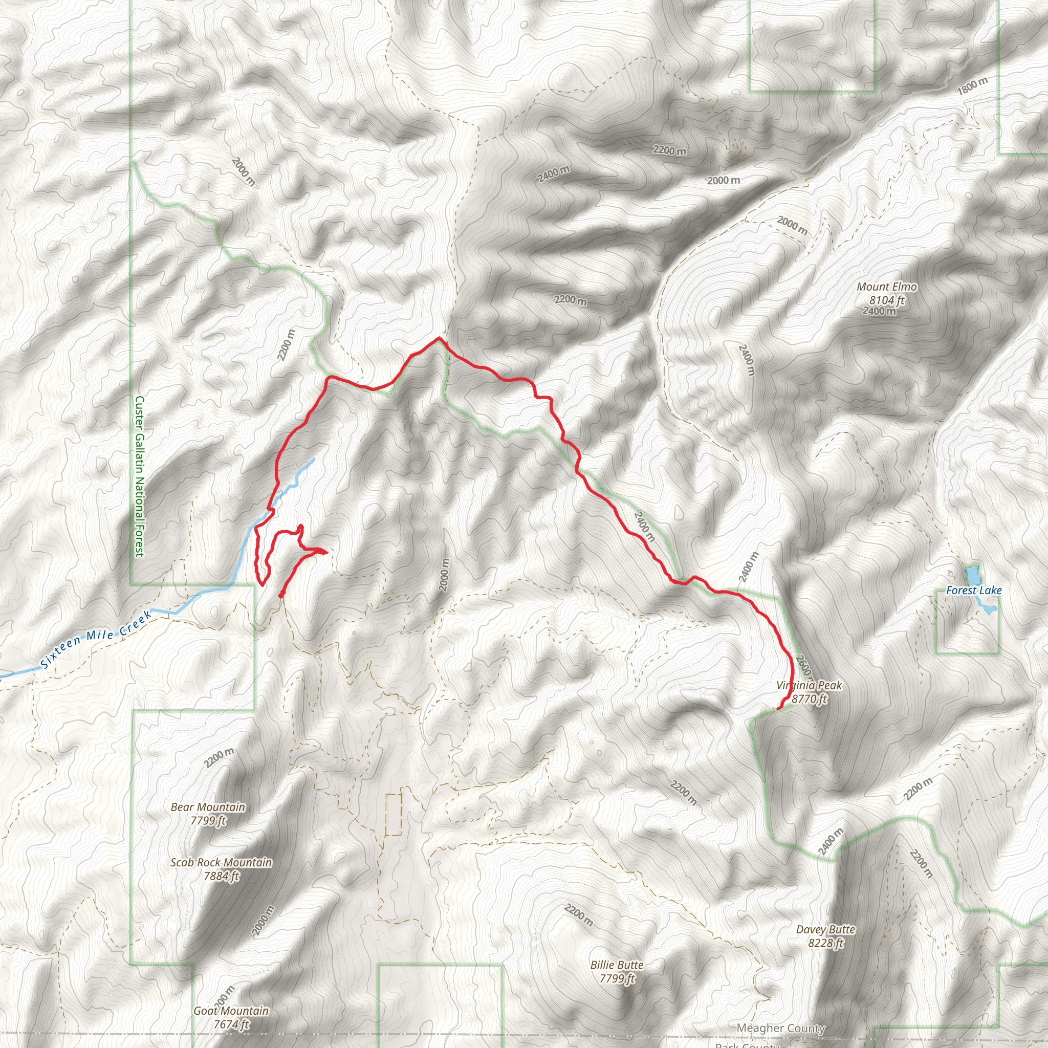 Honey Run Trail mobile static map