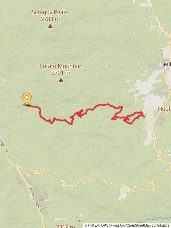 Pueblo Mountain Park from Davenport CG Road