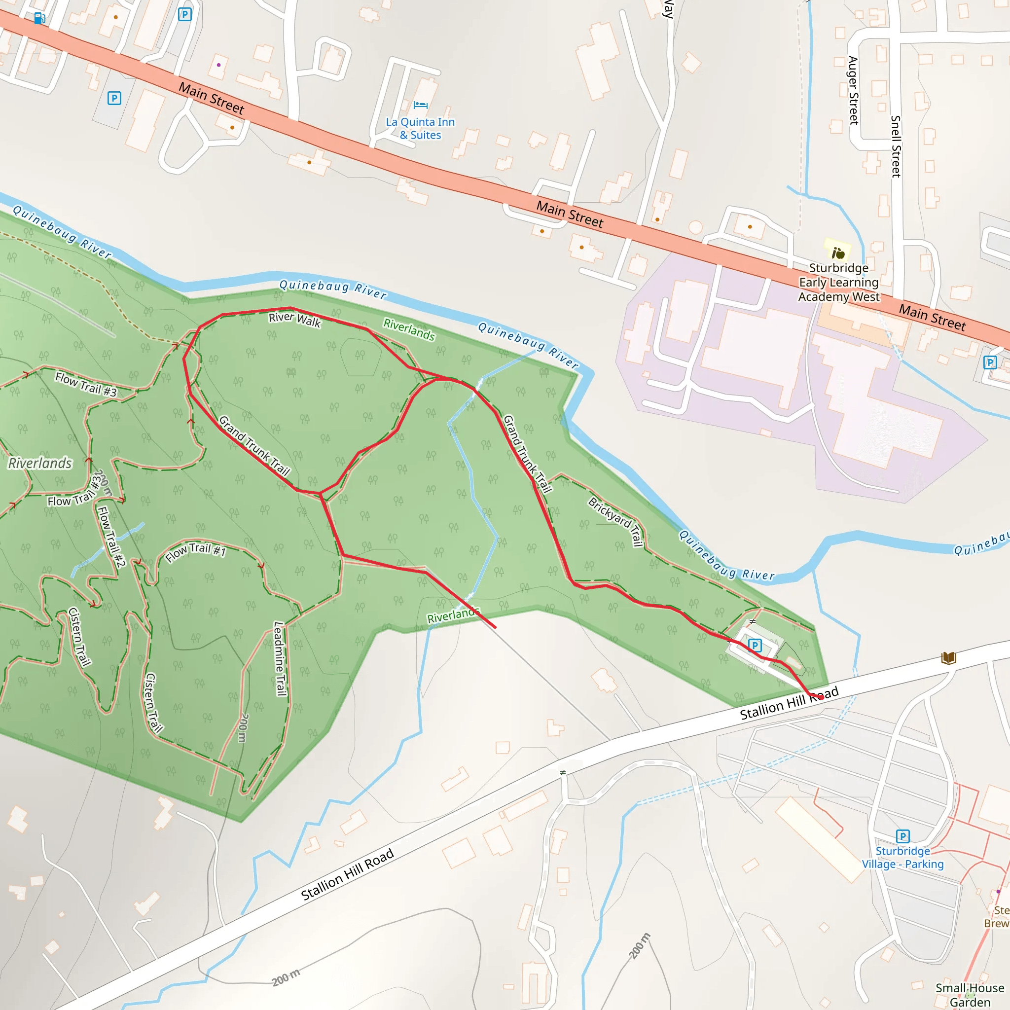 Grand Trunk Trail mobile static map