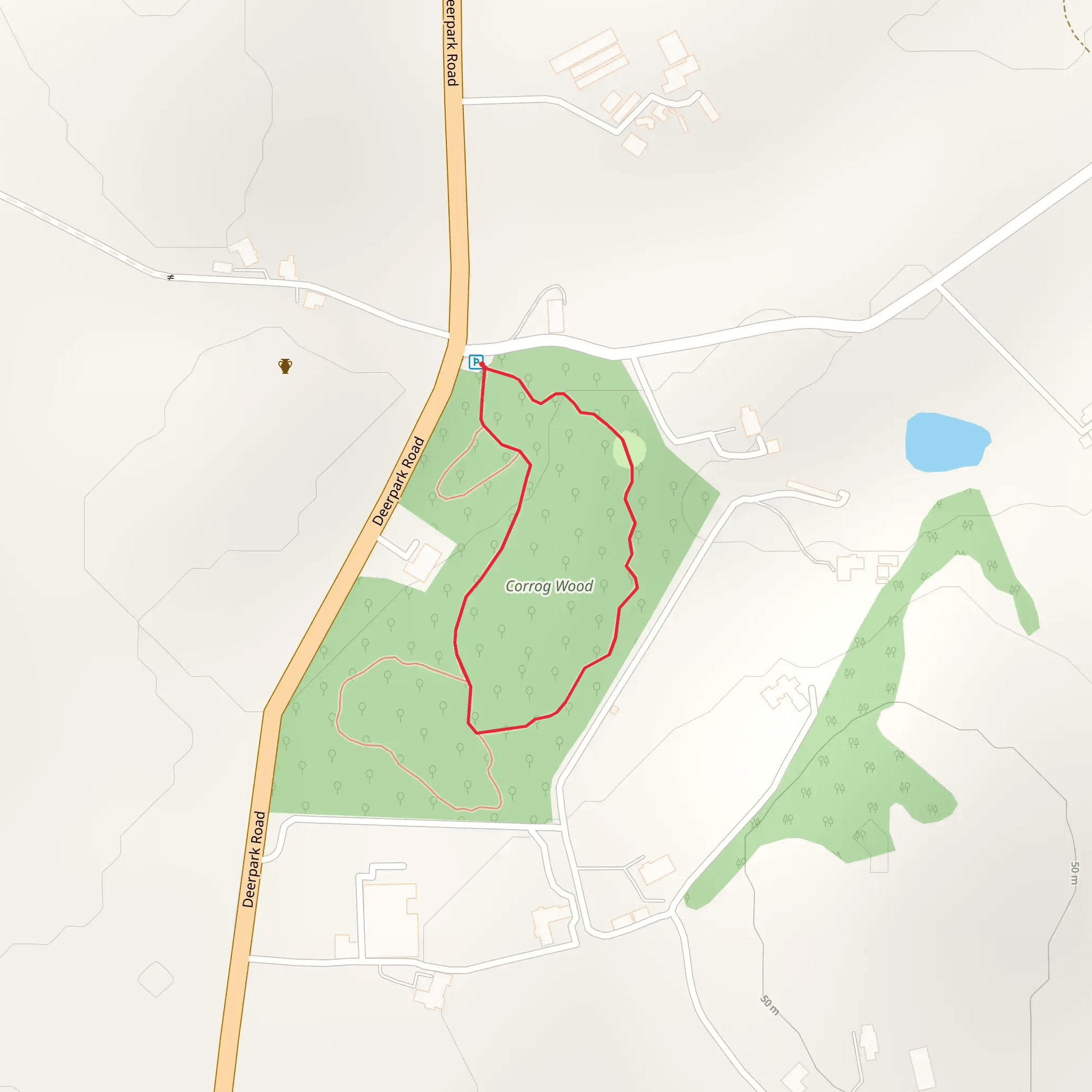 Corrog Wood Loop mobile static map