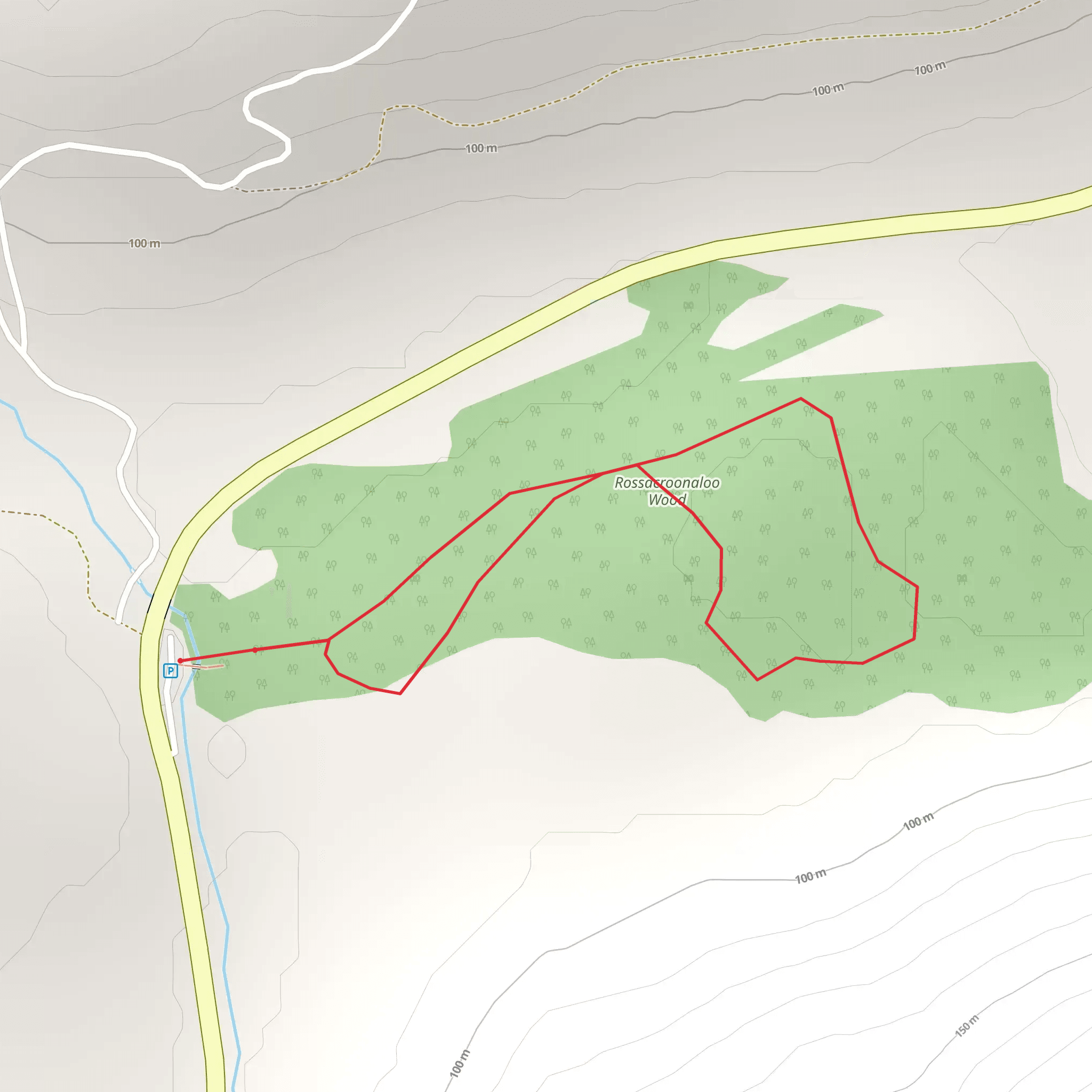 Rossacroo Wood - Milenium Park Trail mobile static map