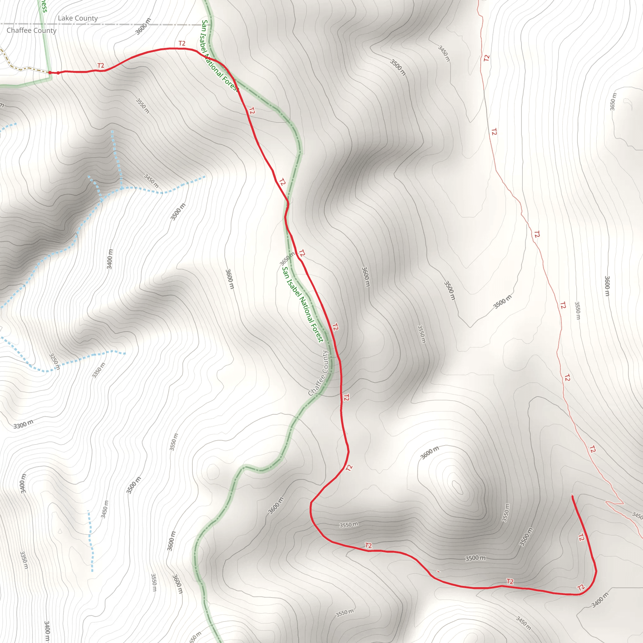 Buffalo Ridge Trail mobile static map