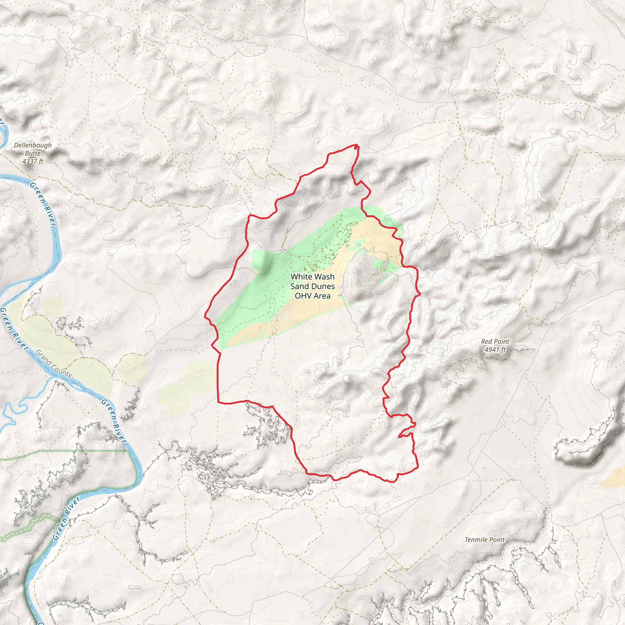 Enduro Loop and Red Slot mobile static map